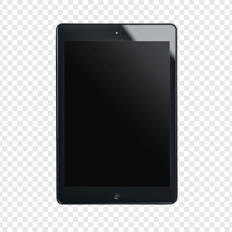 Kostenlose PSD das schlanke schwarze tablet ist ein modernes digitales gerät