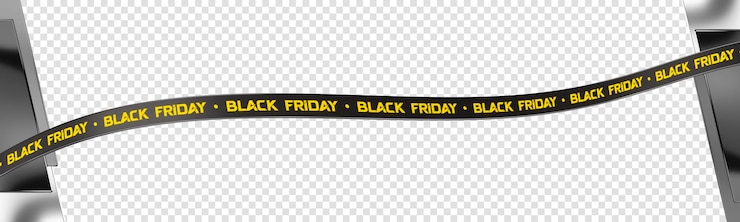 Kostenlose PSD dekoration für black friday-werbung von social-media-kampagnen