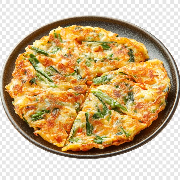 Der köstliche koreanische Scallion-Pancake ist ein köstliches Vergnügen.