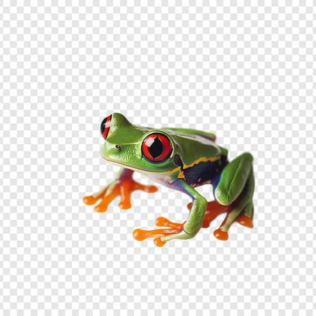 Der lebendige rotäugige Baumfrosch in Nahaufnahme