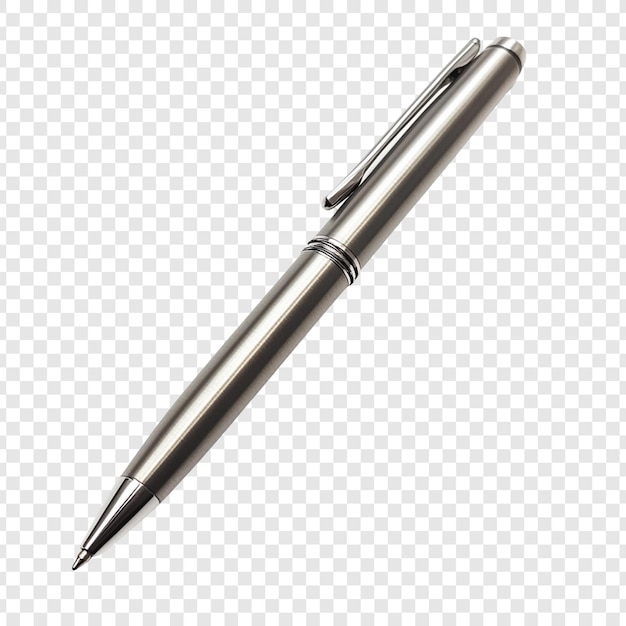 Der schlanke silberne Stift in Nahaufnahme