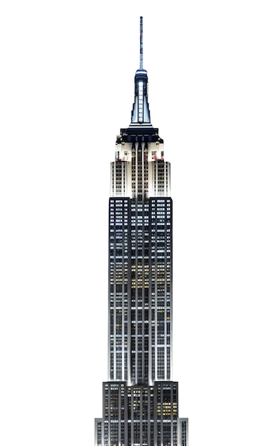 Der Wolkenkratzerturm ist isoliert.
