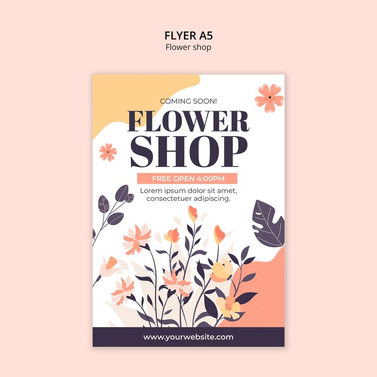 Kostenlose PSD design der blumenvorlage