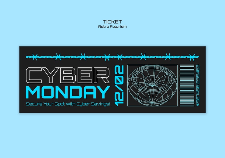 Kostenlose PSD design der cyber-monday-vorlage