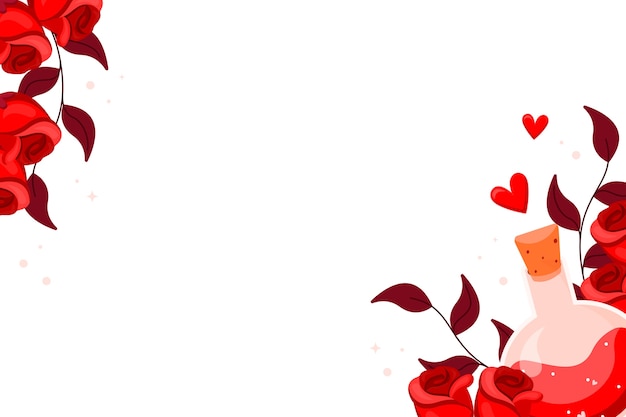 Design der Grenze zum Valentinstag