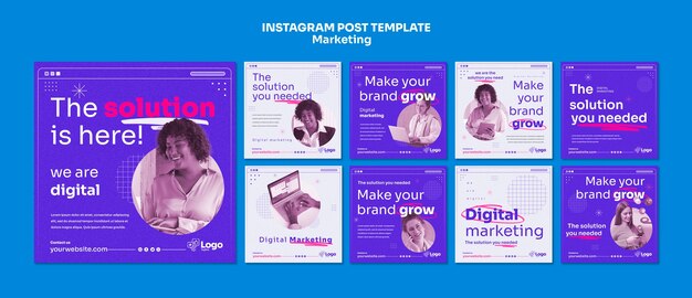 Design der Marketing-Vorlage