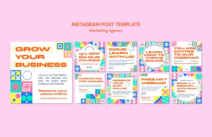 Kostenlose PSD design der vorlage für eine marketingagentur