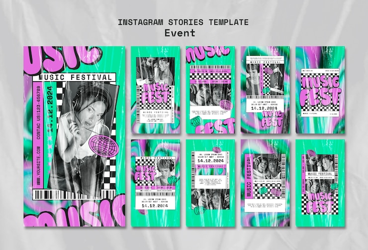 Kostenlose PSD design der vorlage für musikfeste