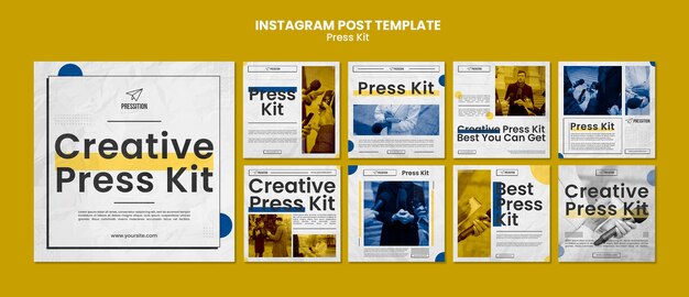 Design einer Pressemappe-Vorlage