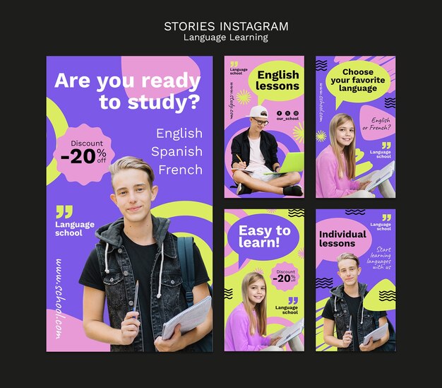 Design einer Sprachlernvorlage
