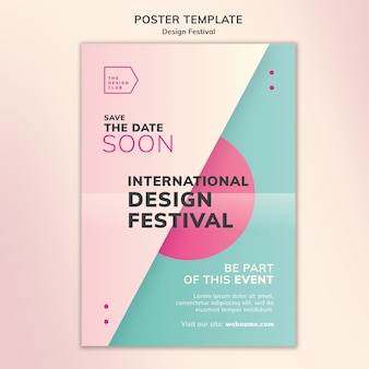 Design festival poster vorlage