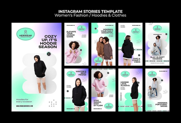 Kostenlose PSD design von damenmode-vorlagen