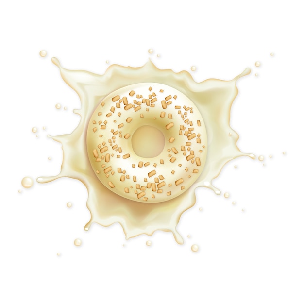 Kostenlose PSD design von donuts-elementen