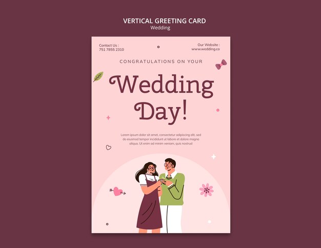 Design von Hochzeitsvorlagen