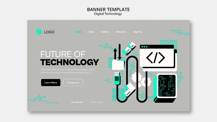 Kostenlose PSD design von technologievorlagen