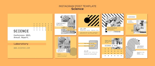 Kostenlose PSD design von wissenschaftsvorlagen