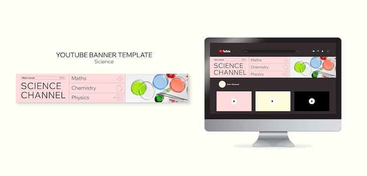Kostenlose PSD design von wissenschaftsvorlagen