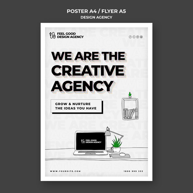 Designagentur Poster Vorlage