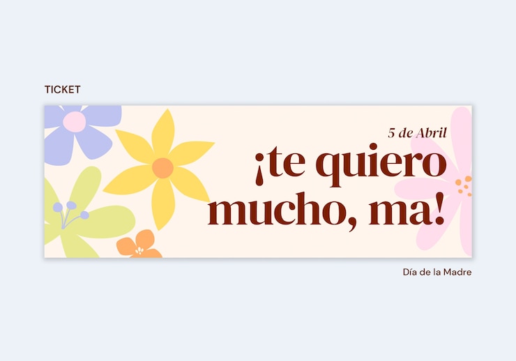 Kostenlose PSD dia de la madre vorlage-design