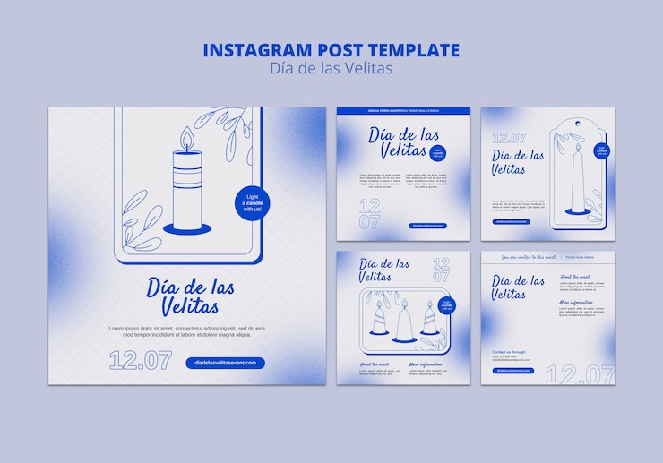Kostenlose PSD dia de la velitas-vorlage im flachen design