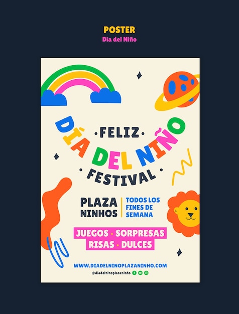 Dia del nino vorlage-design