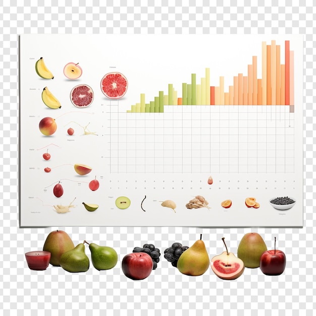Kostenlose PSD diagramm isoliert auf transparentem hintergrund