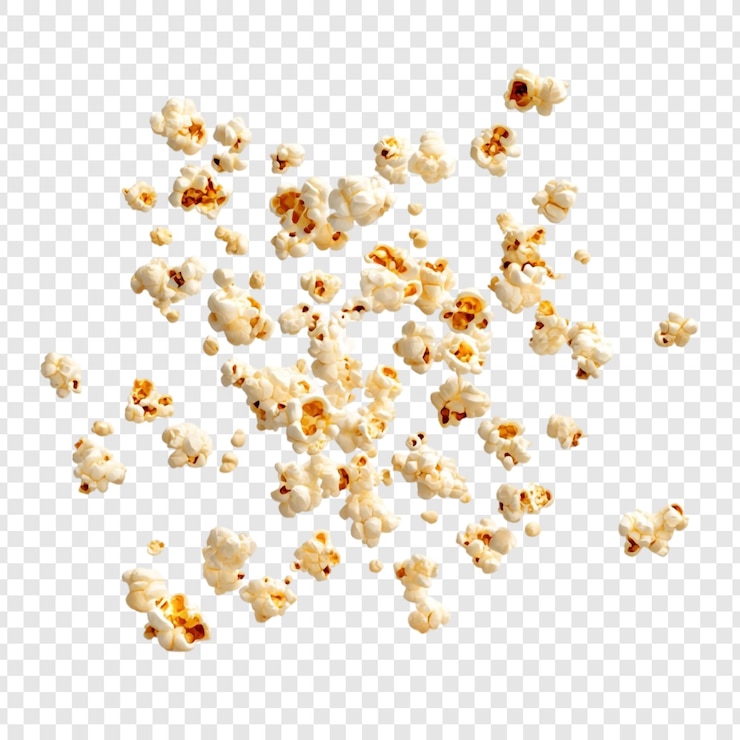 Kostenlose PSD die köstliche popcorn-explosion, ein ausbruch von butterhaltiger güte