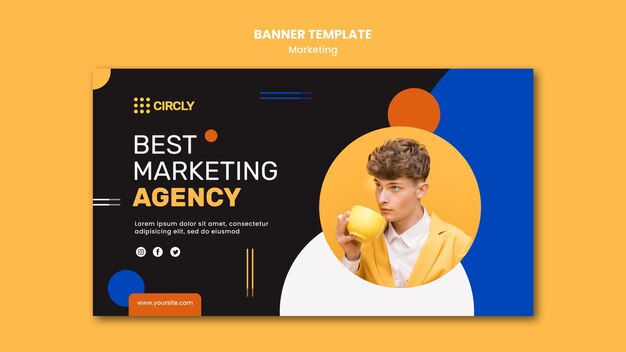 Digitale Marketing-Banner-Vorlage