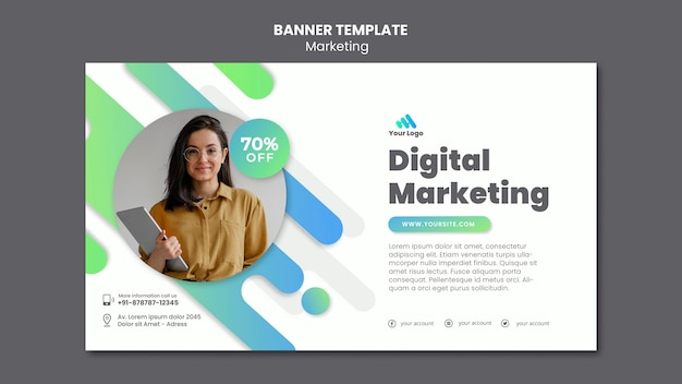 Digitale marketing-banner-vorlage