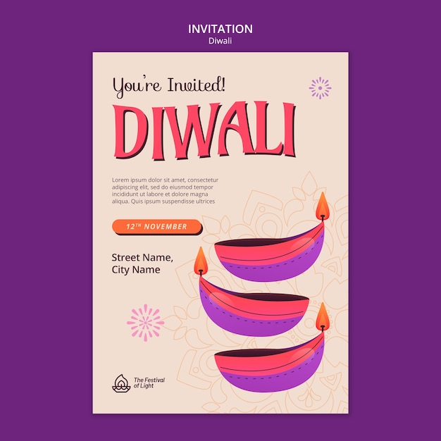 Diwali-vorlagendesign