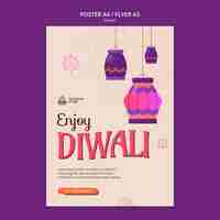 Kostenlose PSD diwali-vorlagendesign