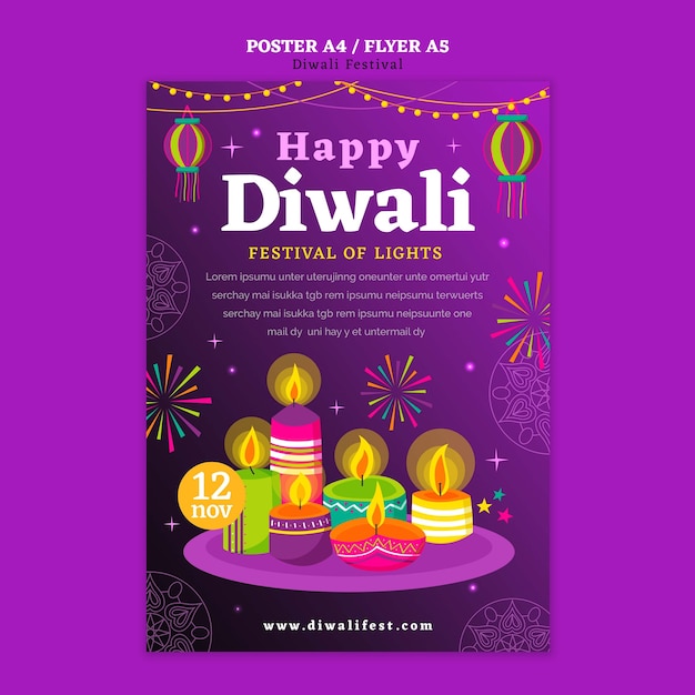 Diwali-vorlagendesign