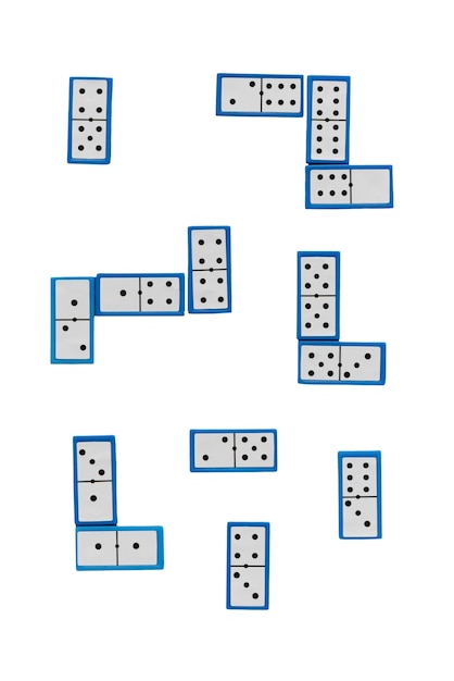 Kostenlose PSD domino-spiel isoliert