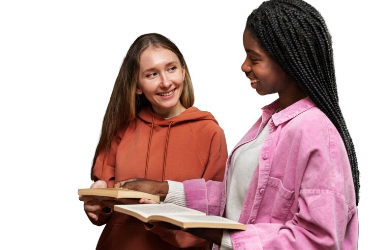 Kostenlose PSD durchschnittsschüsse von frauen, die studieren