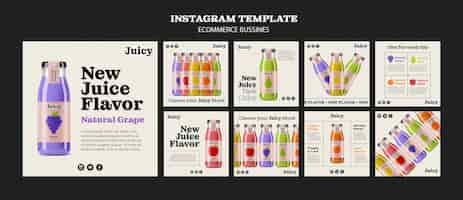 Kostenlose PSD e-commerce-business-instagram-posts