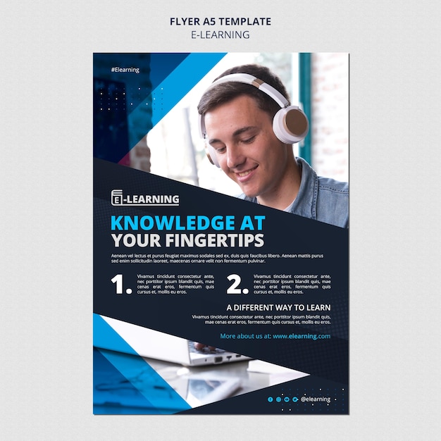 E-learning-poster-vorlagendesign