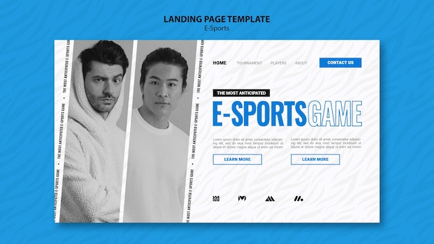 E-Sport-Landingpage-Vorlage