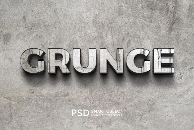 Kostenlose PSD effekt im grunge-text-stil