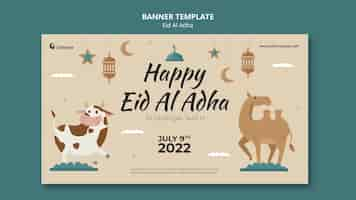 Kostenlose PSD eid al-adha-banner-template-design