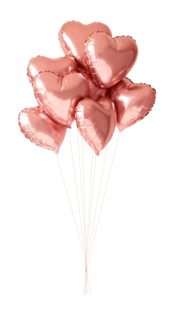 Ein Haufen schwimmender Ballons isoliert