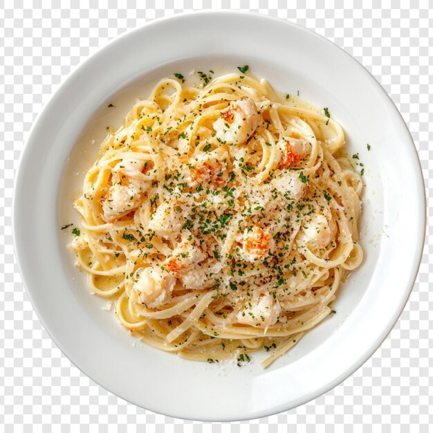 Ein köstliches, cremiges Lobster-Linguine-Pasta-Gericht