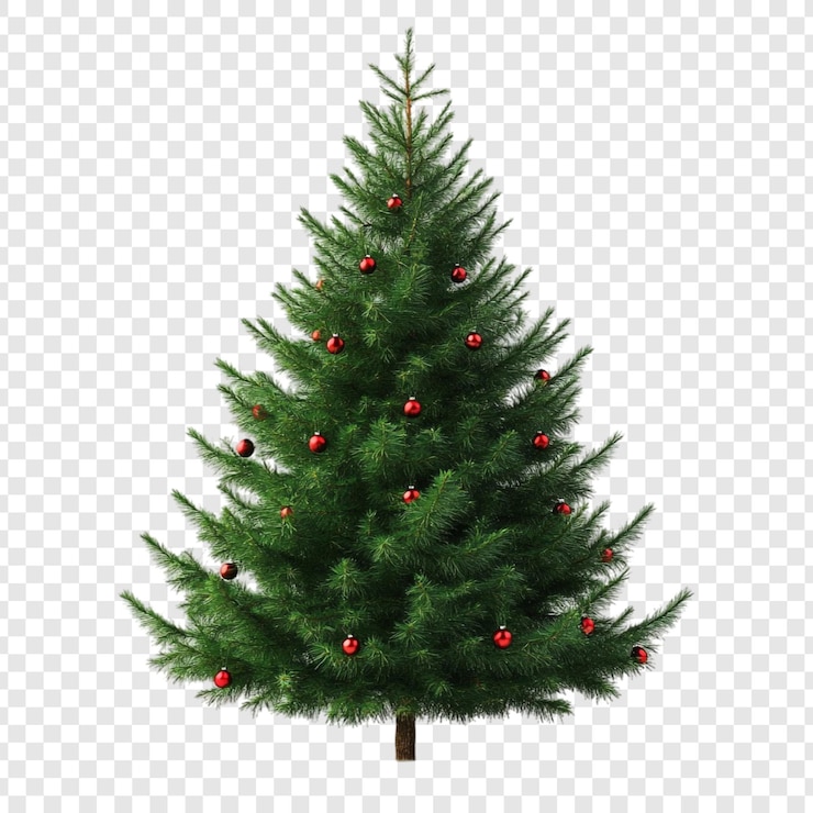 Kostenlose PSD ein wunderschön geschmückter weihnachtsbaum