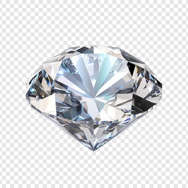 Kostenlose PSD ein wunderschöner diamant auf einem durchsichtigen hintergrund
