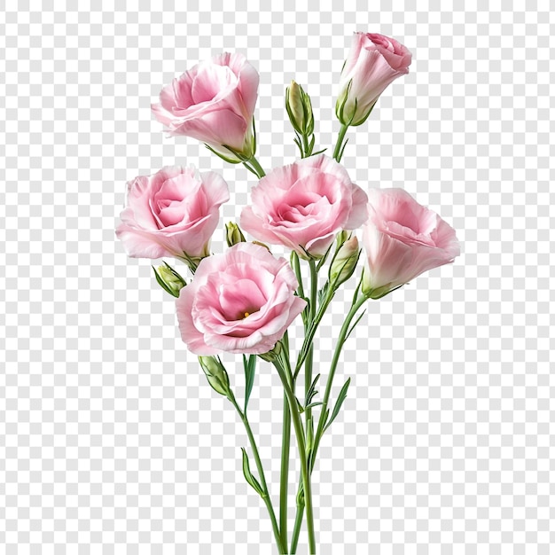 Ein zartes rosa Lisianthus-Bouquet Eine atemberaubende Blumenarrangement