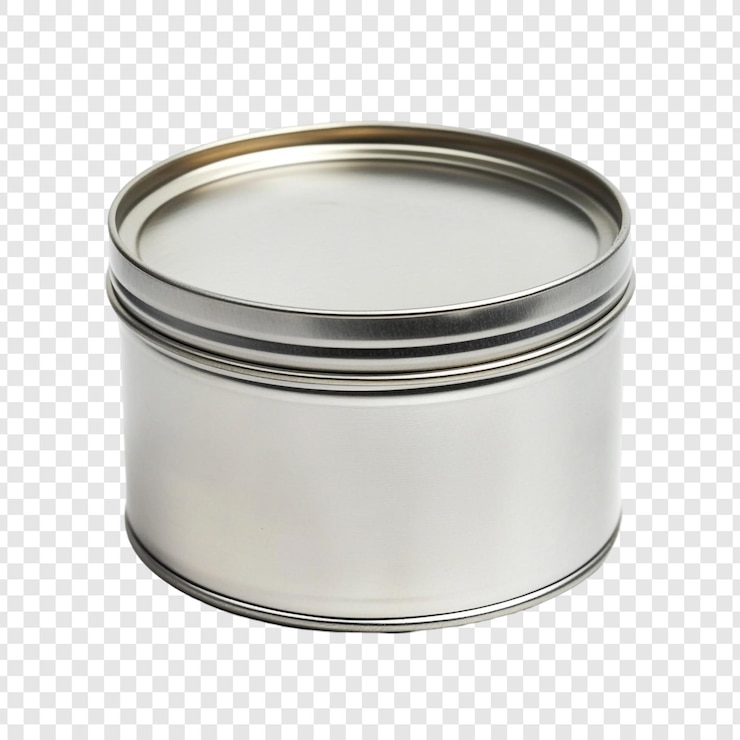 Kostenlose PSD ein zylindrischer metallbehälter, der sich ideal für die aufbewahrung oder verpackung eignet