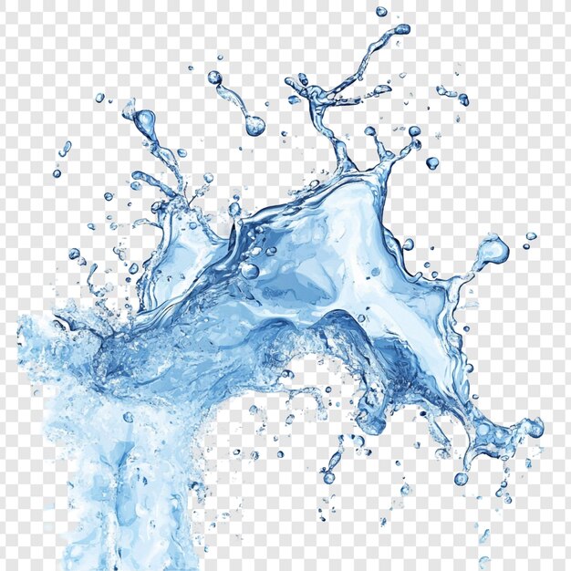 Eine atemberaubende Wasser-Splash-Illustration