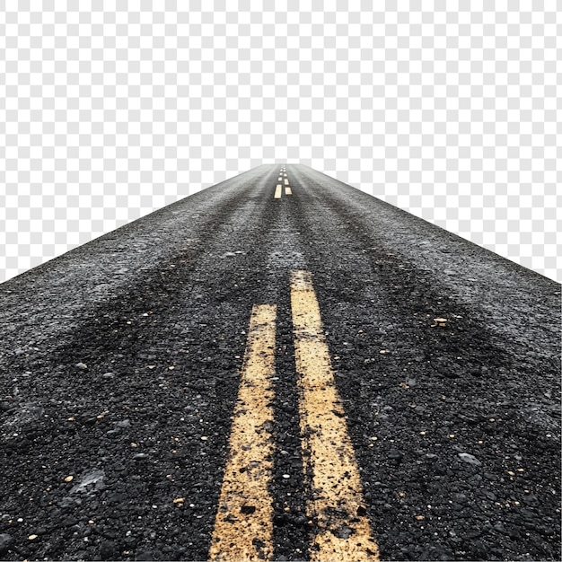 Eine endlose Asphaltstraße