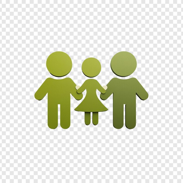 Einheit in der Familie - eine symbolische Darstellung von Gemeinsamkeit und Liebe