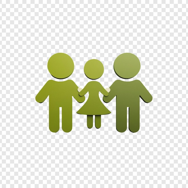 Einheit in der Familie - eine symbolische Darstellung von Gemeinsamkeit und Liebe