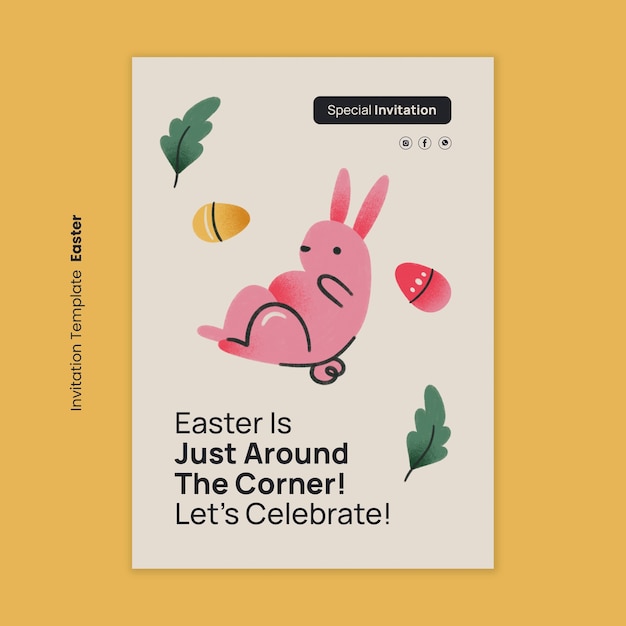 Einladungsvorlage für die Osterfeier
